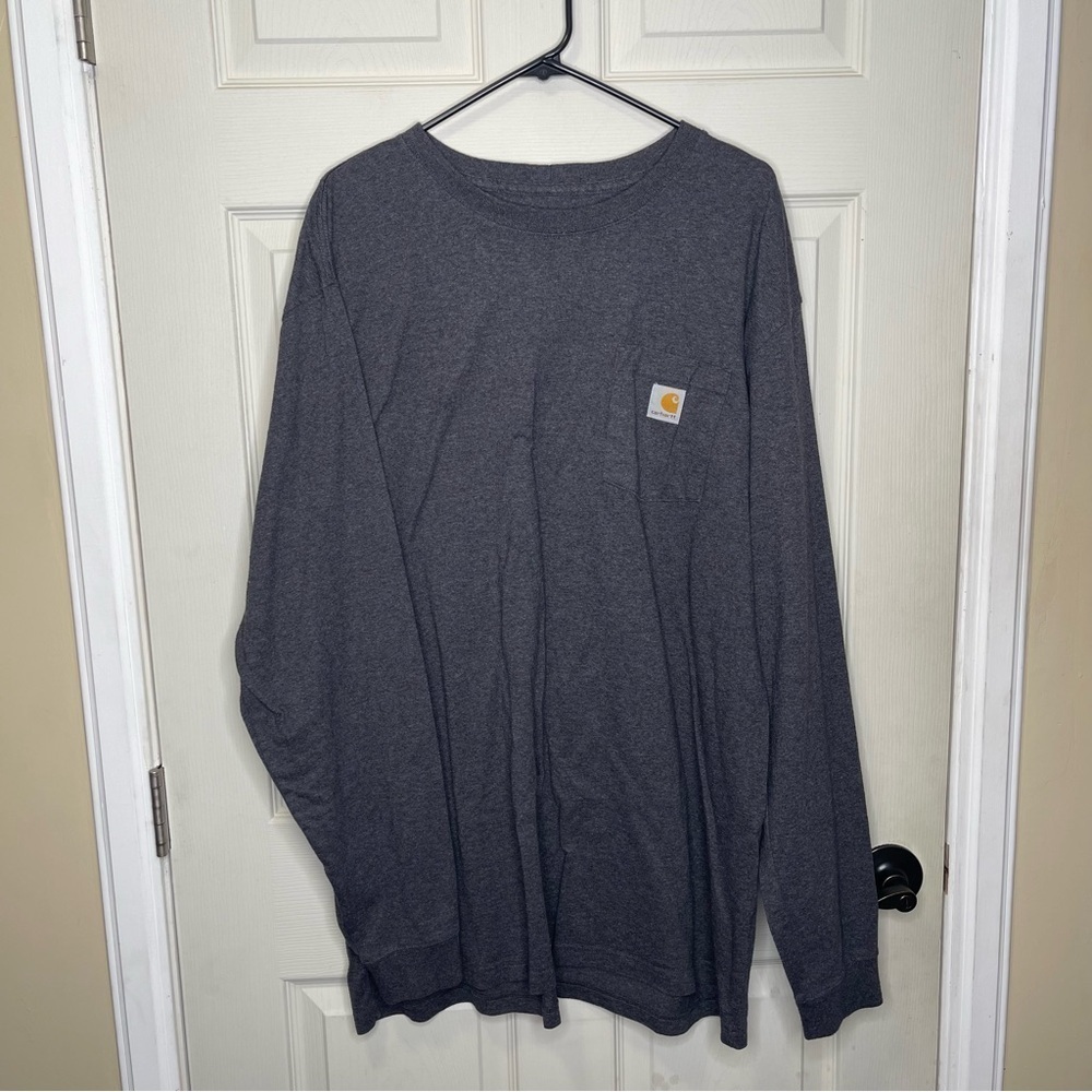 Carhartt Men’s Big & Tall Dark Gray Long Sleeve Sz 2XL